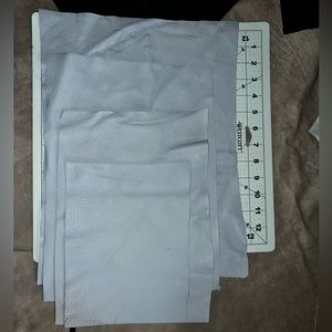Light Blue Various Sizes of Leather